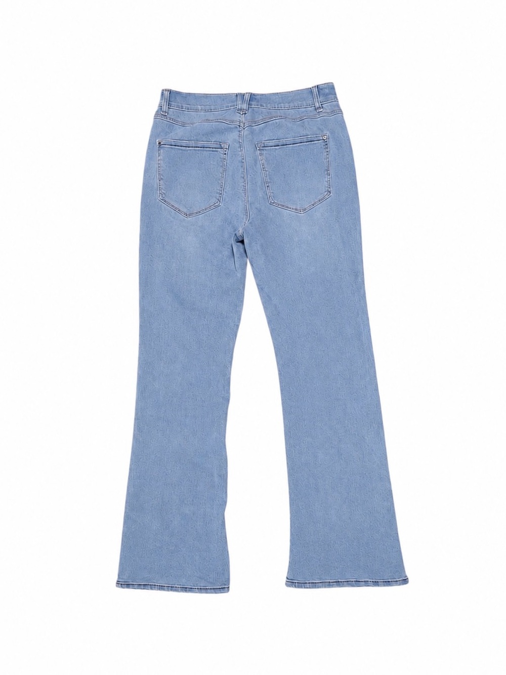 Curve Appeal High Rise Flare Jeans Women’s Size 8/29 Light Wash Stretch Denim - Picture 4 of 7